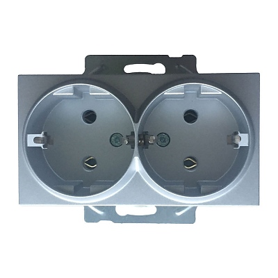 КАРЕ ПЛЮС СВЕТЛО СИВ ДВОЕН КОНТАКТ МЕХ+КАПАК 205220 WKTT02052SL