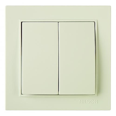 Ключ електрически двоен Сх.5 цвят Крем скрит монтаж Nilson Thor Нилсон