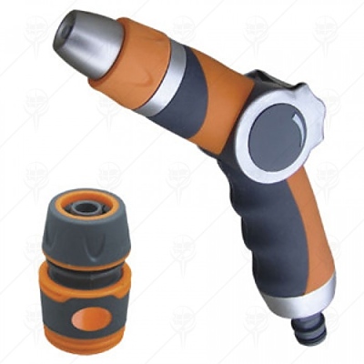 Пистолет с права струя комплект с конектор SILVER