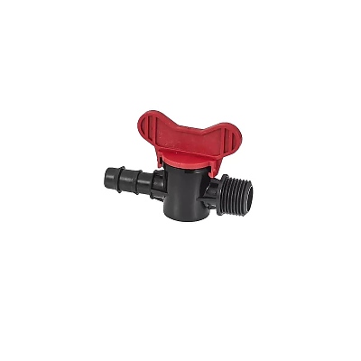 Мини кран външна резба, оребрен, за капково напояване Ф16 Х 1/2'' 3 BAR 7006983