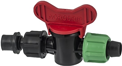 Водовземка с кран и уплътнител за капково напояване Ф16 0121375