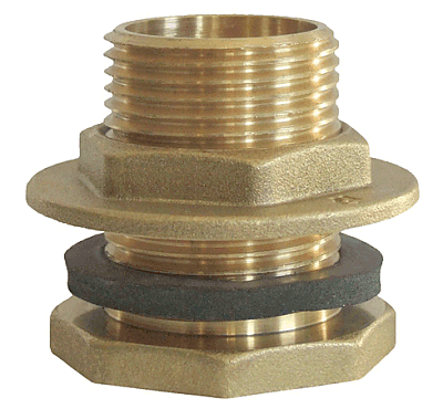 Фитинг / накрайник за резервоар 3/4 месинг с уплътнение 