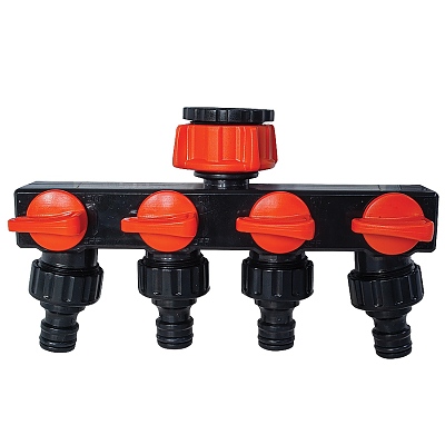 Разклонител за к-тори 4-рен+STOP 29468