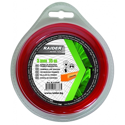 Корда 3мм. 15м. квадратна RAIDER 110226