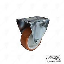 Колело стационарно 150ММ PU INOX 200КГ PF 41378