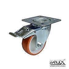 Колело спирачно 150ММ PU INOX 200КГ PF