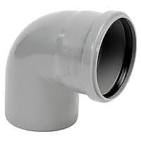 Пвц коляно сиво с уплътнител 