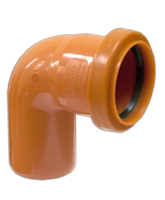 Пвц коляно оранжево с уплътнител