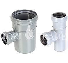 Пвц Т разклонител сив с уплътнител