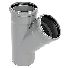 Пвц У разклонител с уплътнител сив 