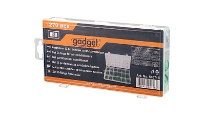 Комплект О-пръстени за въздуховоди 270 части, NBR GD