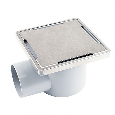 Сифон с клапа Ф50 рогов 100/100мм обикновен 1001S 