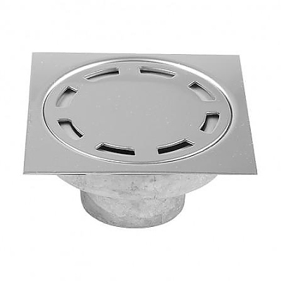 Подов сифон Ø50мм хром квадрат 100 x 100 