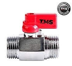 Сферичен кран мини червена ръкохватка 1/2''мм THS THERMOSTYLE®/419