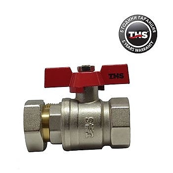 Сферичен кран с гайка Т-ръкохватка със салников механизъм 