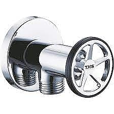 Спирателен кран с розетка 1/2'' Х 1/2''OVAL CHROME THS
