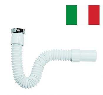 Гофрирана връзка с метална гайка 1 1/4