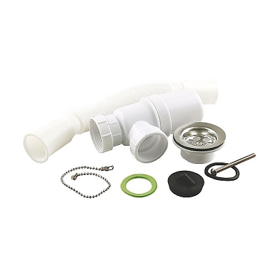 Сифон разтегателен с чашка ,тапа и синджир Ф40 1081 842S 