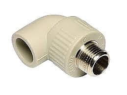 Коляно с външна резба ППР 