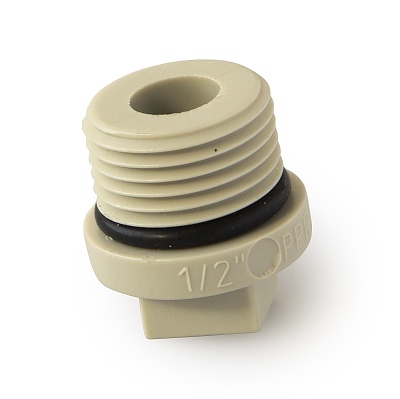 ППР тапа с гума и с резба 1/2