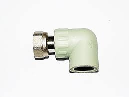 Коляно с месингова гайка  Ф25 х 1/2'' TRMK ППР 