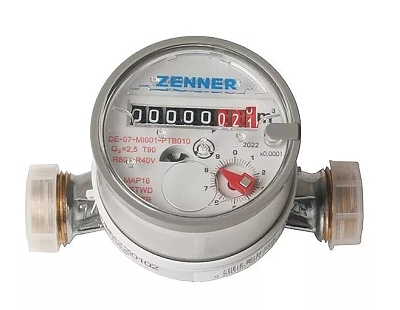 Водомер без холендри за топла вода Zenner ETWD-M 1/2