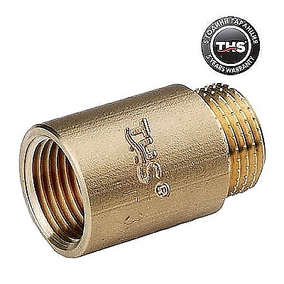 Удължител месинг шагрен 1/2″ х 50 мм.