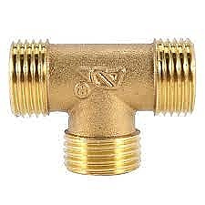 Тройник месинг тежък модел 3/4