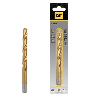 Свредло за метал CAT DA02013 HSS Titan 10x1330мм